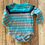 Blue Striped Long Sleeve Onesie | Jumping Beans