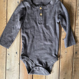 Ribbed Henley Long Sleeve Onesie | Cat & Jack