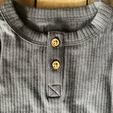 Ribbed Henley Long Sleeve Onesie | Cat & Jack