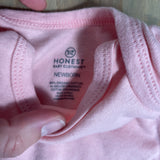 Pink Onesie | newborn | Honest Baby
