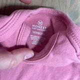Organic Baby Pink Onesie | newborn | Honest Baby