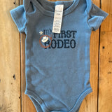 My First Rodeo Onesie | 0-3 mo | The Peanutshell
