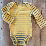 Yellow Stripe Onesie | 0-3 mo | Carter's