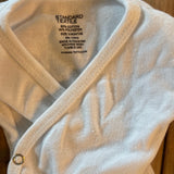 White Wrap and Snap Shirt | 0-3 mo