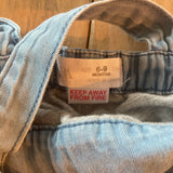 Light Wash Denim Overall | 6-9 mo | Zara