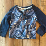 Blue Tribal Long Sleeve | 9-12 mo |  Carter's
