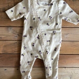 Ruffle Bottom Zip Up Pajama | Baby Gap