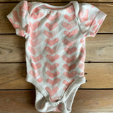 Pink Hearts Short Sleeve Onesie | Cloud Island