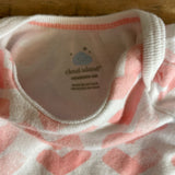 Pink Hearts Short Sleeve Onesie | Cloud Island