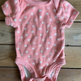 Pink Polka Dot Short Sleeve Onesie | Cloud Island