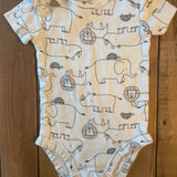 White Safari Onesie | 3-6 mo | Carter's