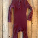 Maroon Romper | 3-6 mo