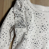Ruffle Shoulder Ribbed Long Sleeve Onesie | Cat & Jack