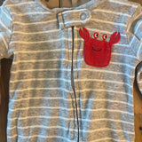 Feelin' Crabby Romper | 3-6 mo | Carter's