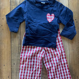 Checkered Heart Two Piece Set | Unbranded