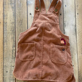 Brown Corduroy Overall Dress | Dip