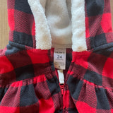 Red 'Flannel' Fleece & Sherpa Vest | Carter's