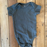 Grey-Blue Short Sleeve Organic Onesie | Honest Baby