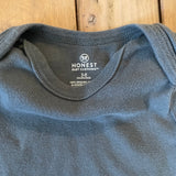 Grey-Blue Short Sleeve Organic Onesie | Honest Baby