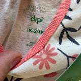 Long Sleeve Flower Onesie | Dip
