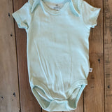 Light Blue Organic Short Sleeve Onesie | Honest Baby