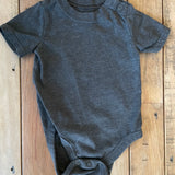 Dark Grey Short Sleeve Onesie | Garanimals