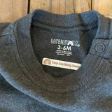 Dark Grey Short Sleeve Onesie | Garanimals
