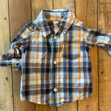 Plaid Long Sleeve Shirt | 0-3 mo | Carter's