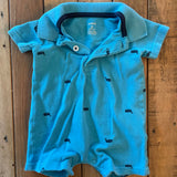 Blue Whale Romper | 0-3 mo | Carter's