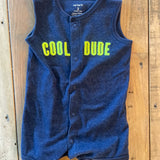 Navy Blue Coold Dude Romper | 0-3 mo | Carter's