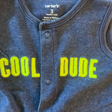 Navy Blue Coold Dude Romper | 0-3 mo | Carter's