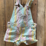 Pastel Striped Unicorn Overalls