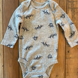 Grey Dino Onesie | 0-3 mo | Carter's