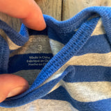 Blue Stripe Onesie | 0-3 mo | Carter's