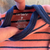 Orange & Blue Stripe Onesie | preemie | Carter's