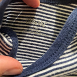 Blue & White Stripe Onesie | 3-6 mo | Little Me