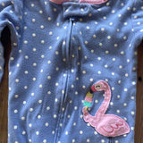 Polka Dot Flamingo Zip Up Pajama | Carter's
