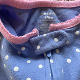 Polka Dot Flamingo Zip Up Pajama | Carter's
