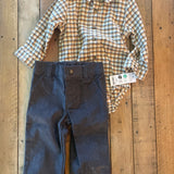 Plaid & Stone Pants Two Piece Set | 9-12 mo | Carter's