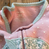 Pink Elephant Zip Up Pajama | 6-9 mo | Carter's