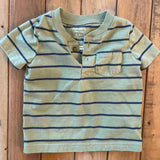 Green Stripe Shirt | 6-9 mo | Carter's