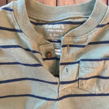 Green Stripe Shirt | 6-9 mo | Carter's