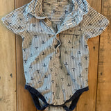 Anchor Stripe Onesie | 6-9 mo | Early Days