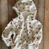 Flower Velour Zip Up Hoodie | Little Me