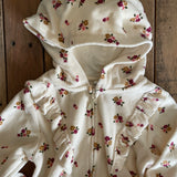 Flower Velour Zip Up Hoodie | Little Me