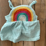 Crochet Romper | 6-9 mo | Old Navy