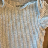Ribbed Gray Onesie | 6-9 mo | Carter's