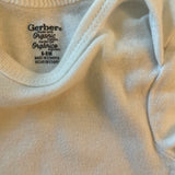 Organic White Onesie | 6-9 mo | Gerber