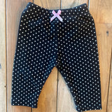 Black Polkadots Pants | 3-6 mo | Little Treasure