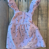 Pink Bow Overall Dress | 3-6 mo | Carter's